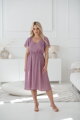 Těhotenské, kojící šaty Lovely Midi Dress Lilac SS