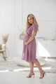 Těhotenské, kojící šaty Lovely Midi Dress Lilac SS
