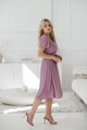 Těhotenské, kojící šaty Lovely Midi Dress Lilac SS