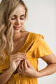 Těhotenské, kojící šaty Lovely Midi Dress Mustard SS