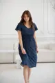 Těhotenské, kojící šaty Lovely Midi Dress Navy SS