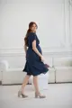 Těhotenské, kojící šaty Lovely Midi Dress Navy SS