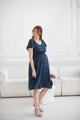 Těhotenské, kojící šaty Lovely Midi Dress Navy SS