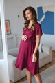 Těhotenské, kojící šaty Lovely Midi Dress Raspberry SS