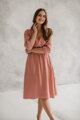 Těhotenské, kojící šaty, 3/4 rukáv, Lovely Midi Dress Herbal Rose