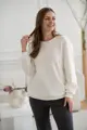Těhotenská a kojící oversized mikina Milk It Easy Cream
