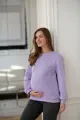 Těhotenská a kojící oversized mikina Milk It Easy Lila