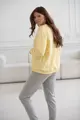 Těhotenská a kojící oversized mikina Milk It Easy Yellow