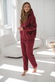 Hrubá těhotenská a kojící oversized mikina Motherhood Burgundy