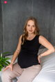 Kojící tílko Milk Top Black