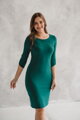 Kojící šaty Milky Dress 3/4 Bottle Green