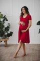 Těhotenské, kojící šaty Mommy Chic Red