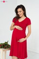Těhotenské, kojící šaty Mommy Chic Red