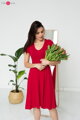 Těhotenské, kojící šaty Mommy Chic Red
