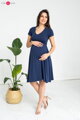 Těhotenské, kojící šaty Mommy Chic Navy