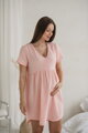 Těhotenská mušelínová noční košile Aurora Sweet Pink