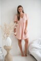 Těhotenská mušelínová noční košile Aurora Sweet Pink