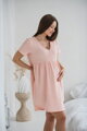 Těhotenská mušelínová noční košile Aurora Sweet Pink