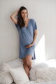 Bambusová kojicí noční košile Moon Blue