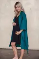 Bambusová kojicí noční košile Moon Black