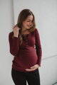 Těhotenské elegantní kalhoty GraceFit Mama Black