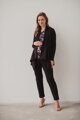 Těhotenské elegantní kalhoty GraceFit Mama Black