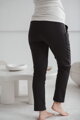 Těhotenské elegantní kalhoty GraceFit Mama Graphite