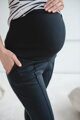 Těhotenské elegantní kalhoty GraceFit Mama Navy