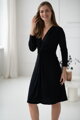 Těhotenské, kojící šaty Loop Dress 7/8 Black