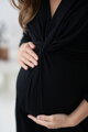 Těhotenské, kojící šaty Loop Dress 7/8 Black