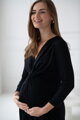Těhotenské, kojící šaty Loop Dress 7/8 Black