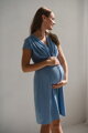 Těhotenské, kojící šaty Loop Dress Blue SS