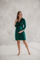 Těhotenské, kojící šaty Loop Dress 7/8 Bottle Green