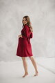 Těhotenské, kojící šaty Loop Dress 7/8 Burgundy