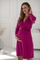 Těhotenské, kojící šaty Loop Dress 7/8 Fuchsia