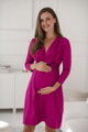 Těhotenské, kojící šaty Loop Dress 7/8 Fuchsia