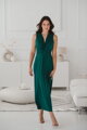 Těhotenské, kojící maxi šaty Loop Maxi Dress Bottle Green