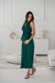 Těhotenské, kojící maxi šaty Loop Maxi Dress Bottle Green