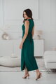 Těhotenské, kojící maxi šaty Loop Maxi Dress Bottle Green