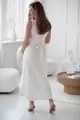 Těhotenské, kojící maxi šaty Loop Maxi Dress Cream