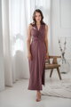 Těhotenské, kojící maxi šaty Loop Maxi Dress Rose Brown