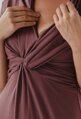 Těhotenské šaty Loop Dress 7/8 Rose Brown