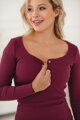 Těhotenské, kojící šaty Tummy Burgundy