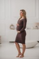 Těhotenské, kojící šaty Tummy Cappuccino