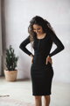 Těhotenské, kojící šaty Tummy Black