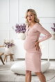 Těhotenské, kojící šaty Tummy Powder Pink