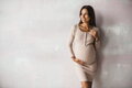 Těhotenské, kojící šaty Tummy Beige