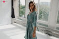 Těhotenské, kojící šaty Two Ways Midi Dress Eucalyptus