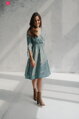 Těhotenské, kojící šaty Two Ways Midi Dress Eucalyptus