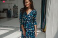 Těhotenské, kojící šaty Two Ways Midi Dress Navy Blue